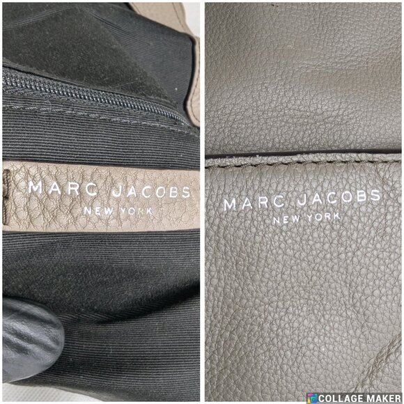 Marc Jacobs Recruit Saddle Leather Bag In Beige Made in Vietnam - Picture 5 of 15